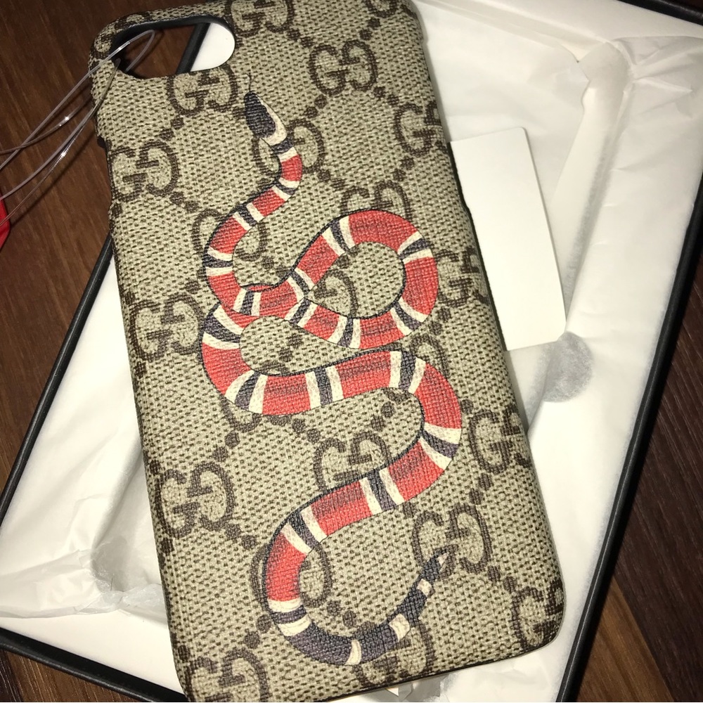 Gucci Kingsnake Print iPhone 7/8 & SE Case New In Box - Picture 7 of 9